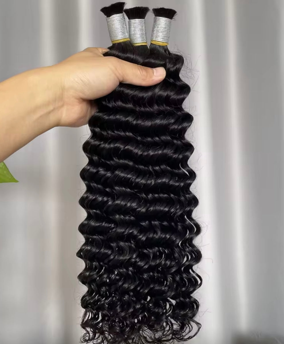 DEEP WAVE BRAIDING HUMAN HAIR